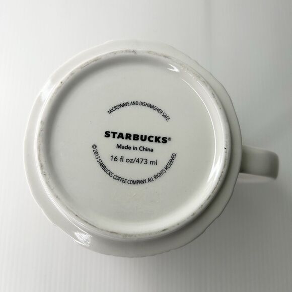 Starbucks® Relief Mug HONG KONG RED 2013 Christmas Holiday - Picture 6 of 9
